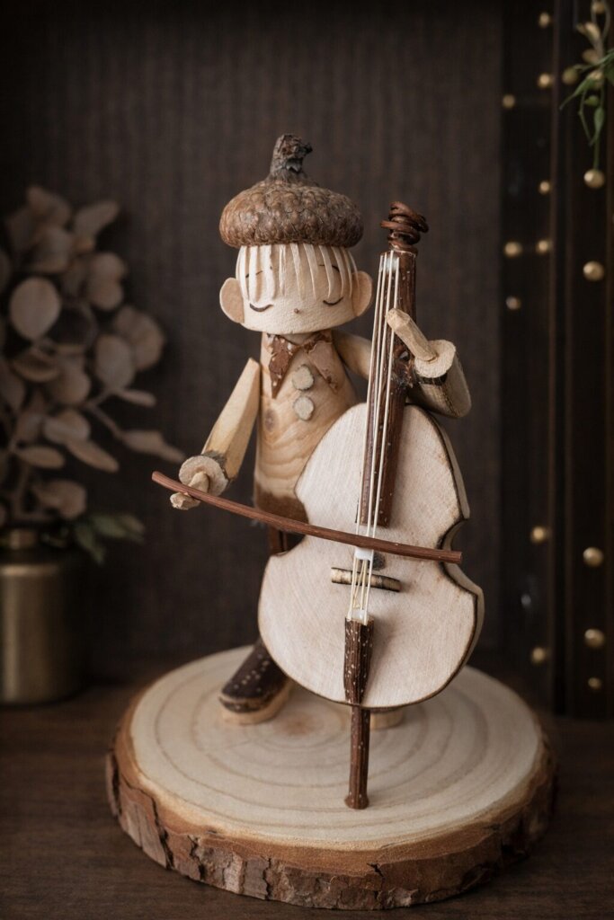 森の楽団木人形