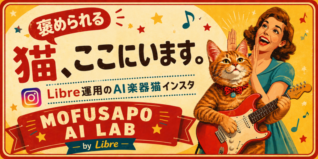 Libre運用中のAI楽器猫インスタ
MOFUSAPO AI LAB